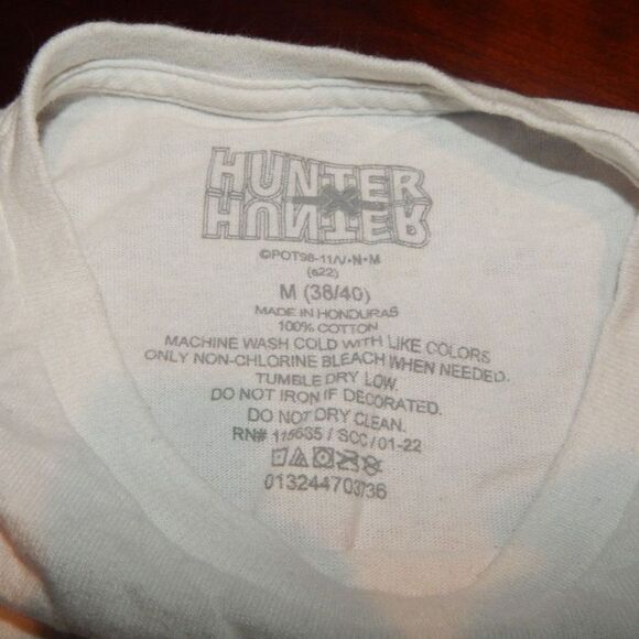 HUNTER X HUNTER unisex medium 38/40 white graphic short sleeve t-shirt - Picture 4 of 4